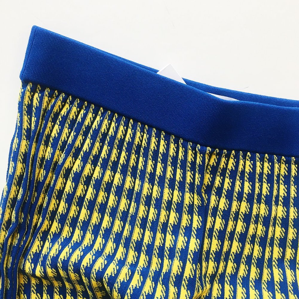 DEREK LAM 10 CROSBY Pleated Gingham Jacquard Skirt - Picture 4 of 6